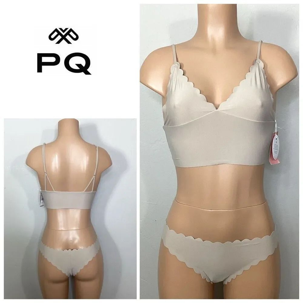 New. Pilyq Seamless thong bikini. S-top/M-bottom. Retails $129
